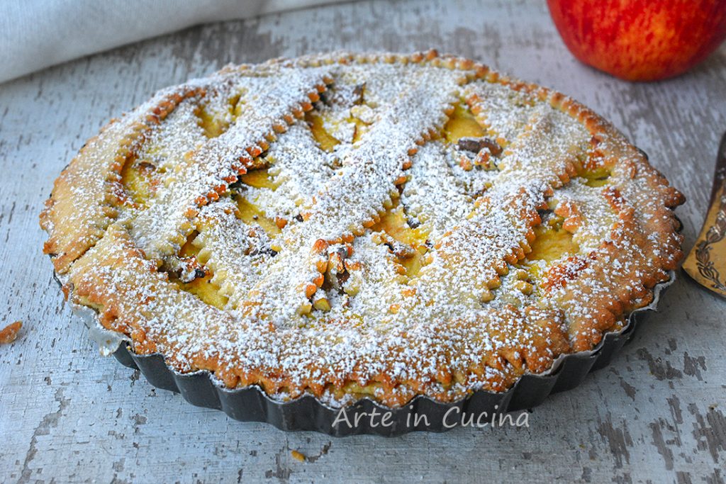 Apfelkuchen mit Walnüssen und Mascarpone