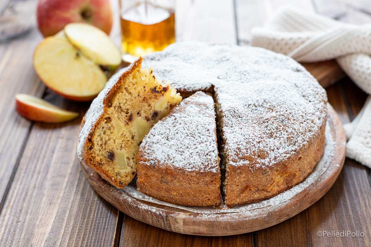Apfelkuchen mit Rum