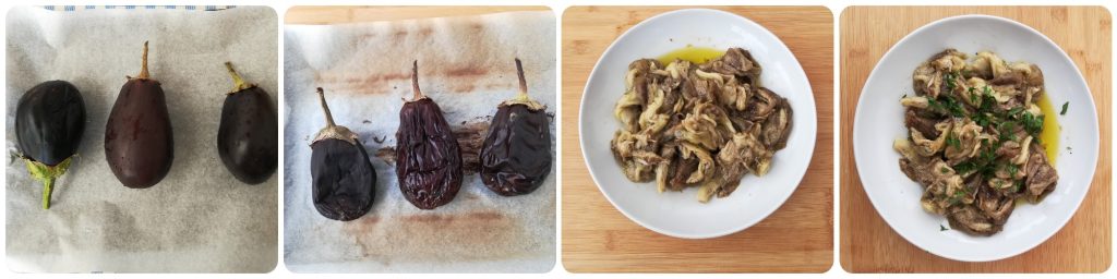 IM OFEN GANZE AUBERGINEN GEBACKEN