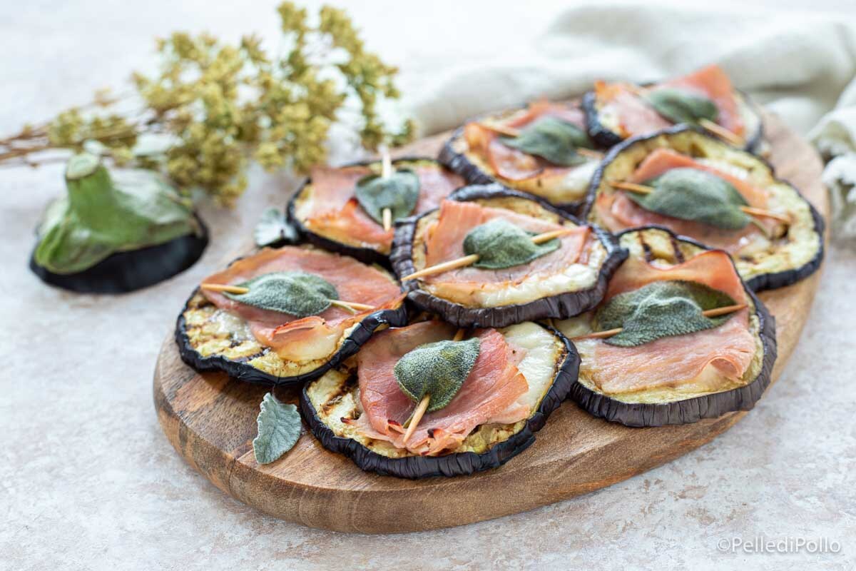 Auberginen-Saltimbocca