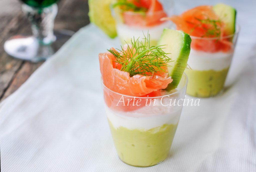 Avocado- und Lachs-Mousse kalte Vorspeise