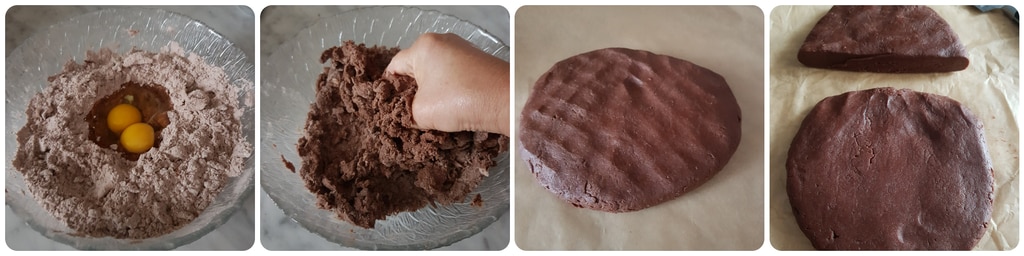 kakaokuchen mit ricotta und äpfeln