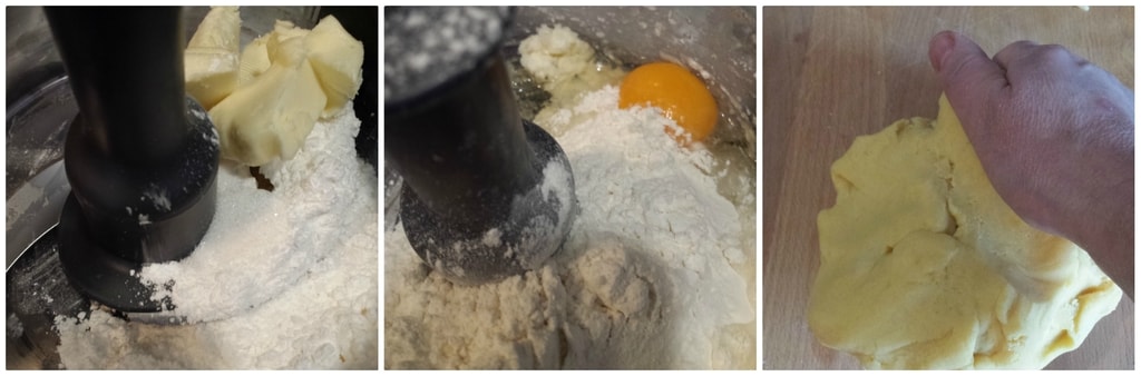 zweifarbige große Kekse mit Schokolade