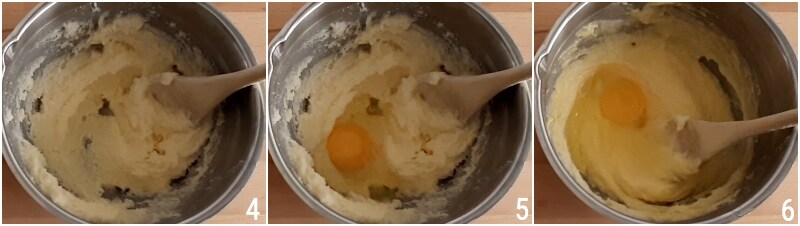 b. Butter und Zucker zu einer Creme verarbeiten