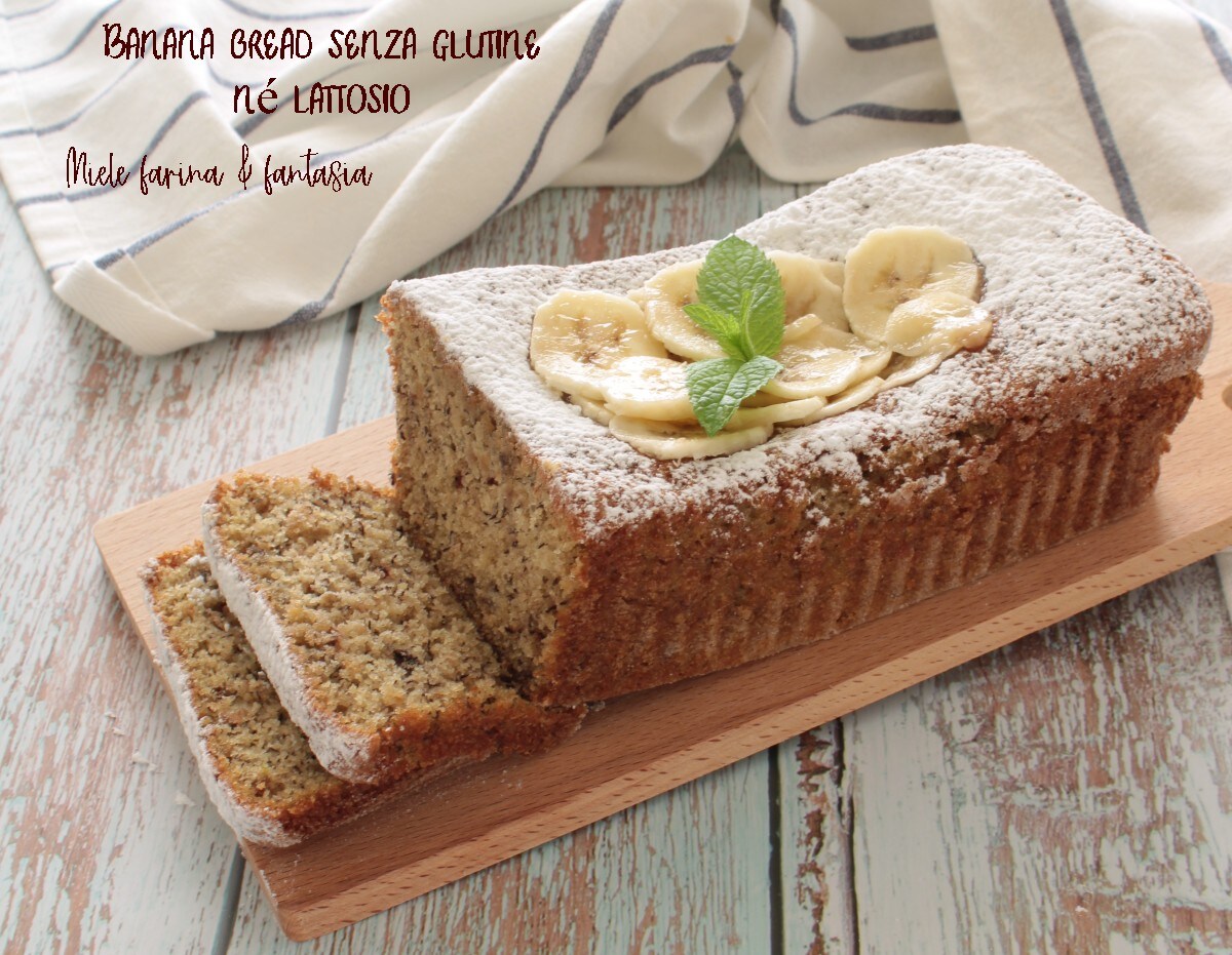 Bananenbrot ohne Gluten und Laktose