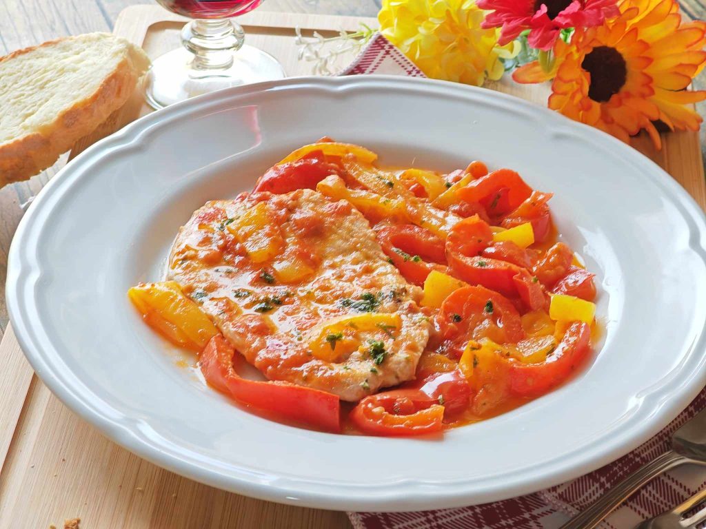 Scaloppine mit Paprika