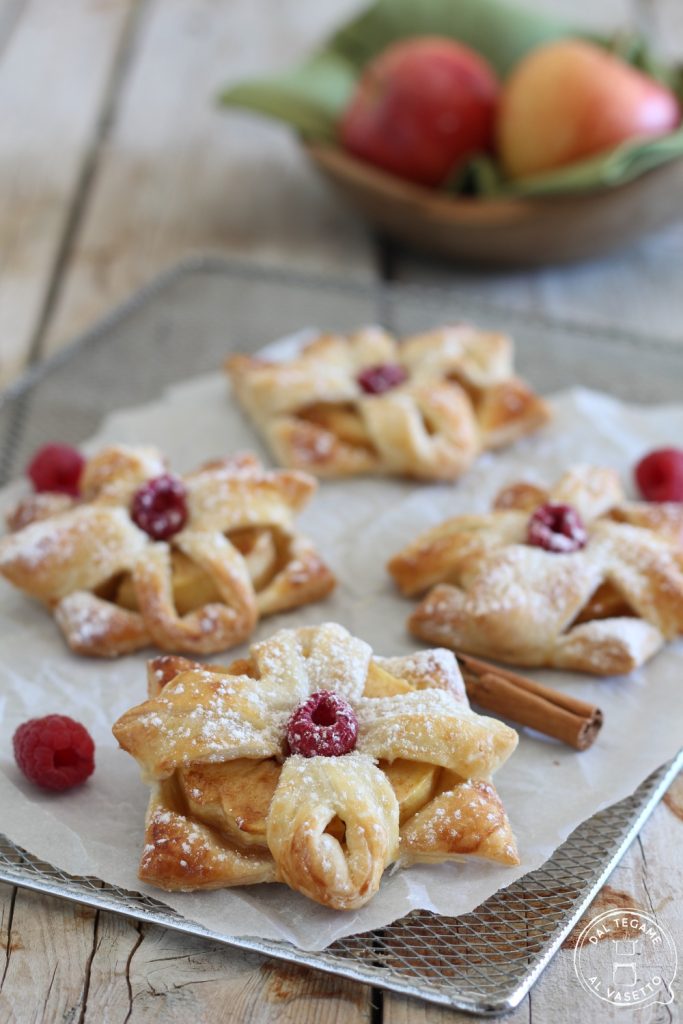 Blätterteig mit Äpfeln in der Heißluftfritteuse