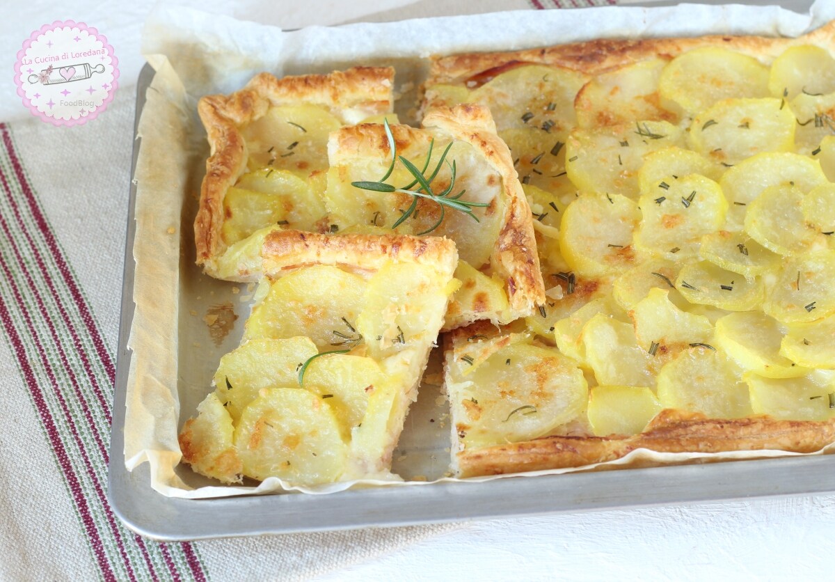 BLÄTTERTEIGKUCHEN MIT KARTOFFELN einfach zuzubereiten, köstlich und sehr lecker