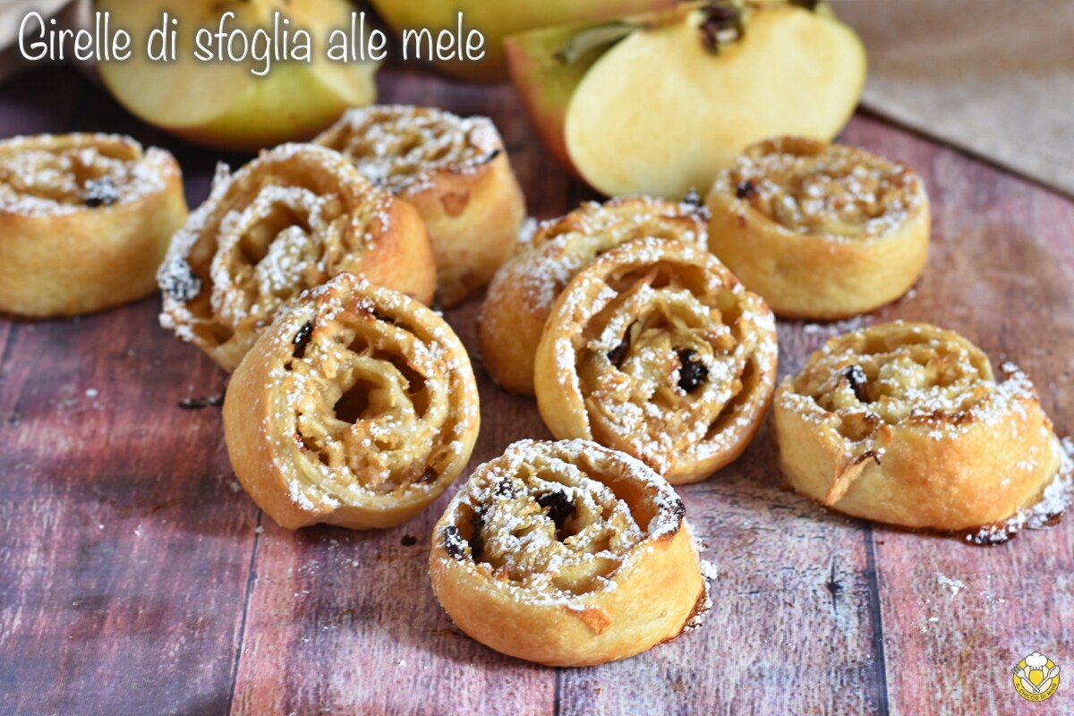 Apfelschnecken aus Blätterteig