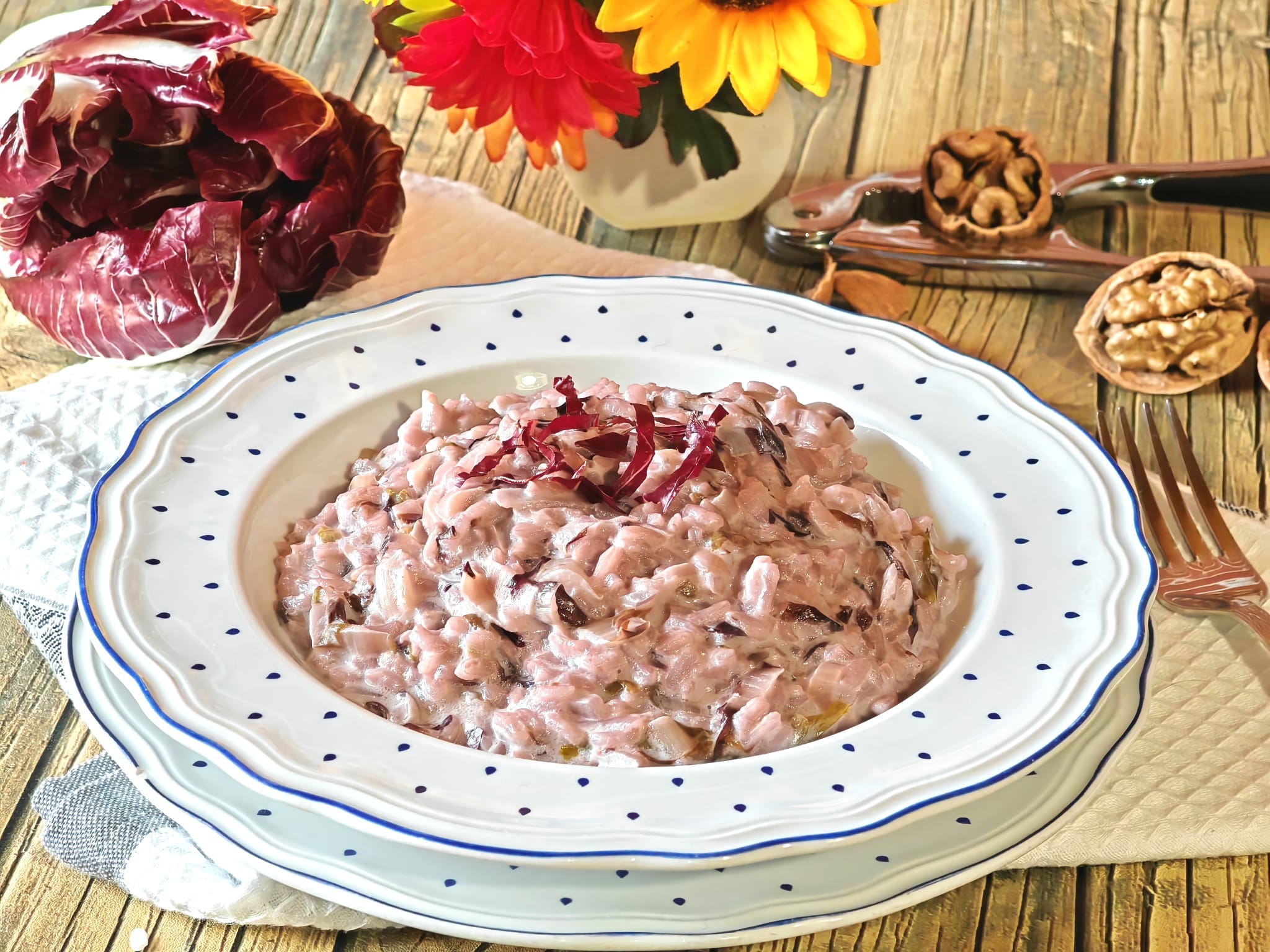 Risotto mit rotem Radicchio und Taleggio