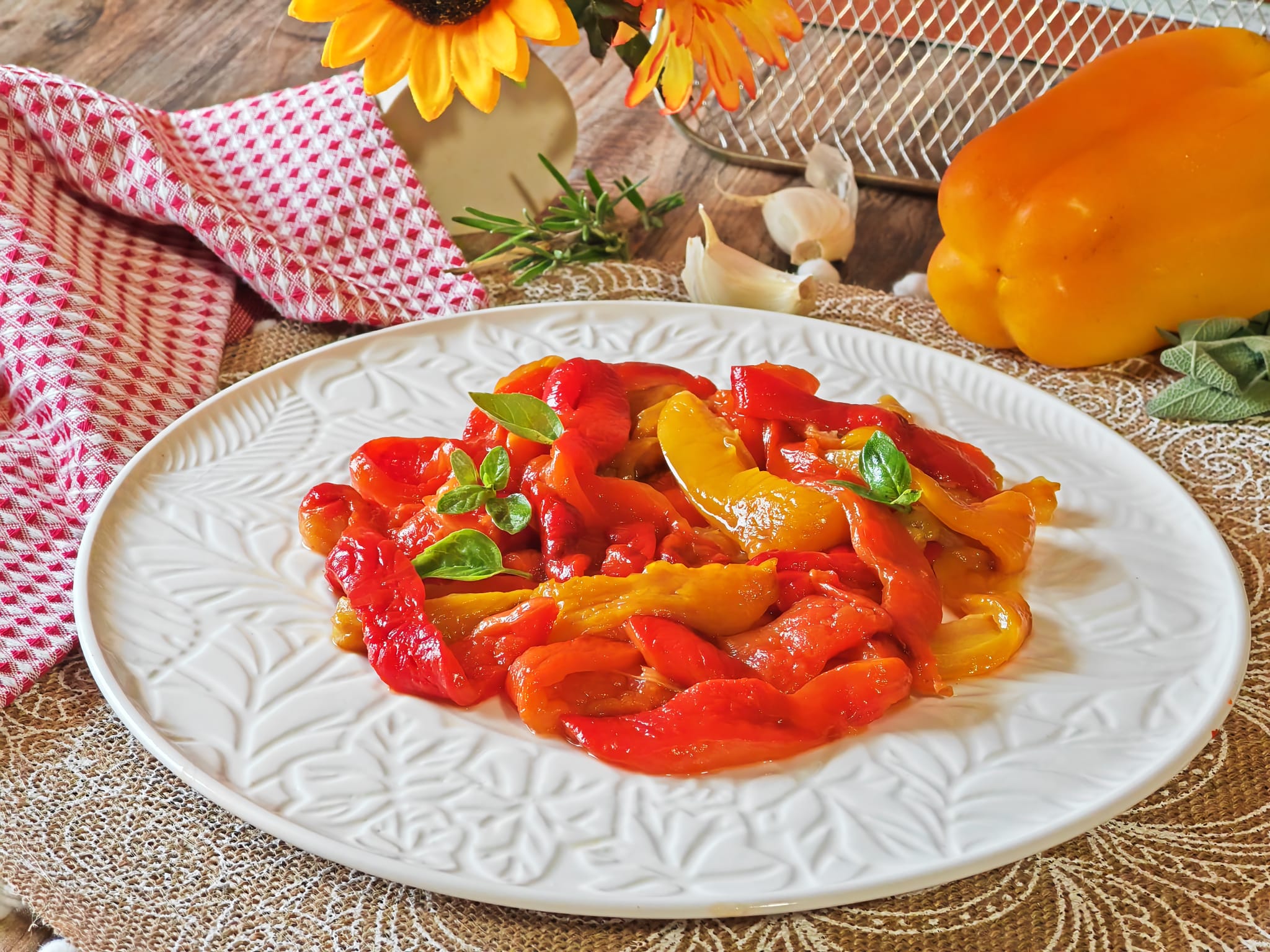 Paprika aus der Heißluftfritteuse