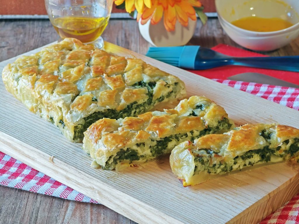 Strudel mit Ricotta und Spinat