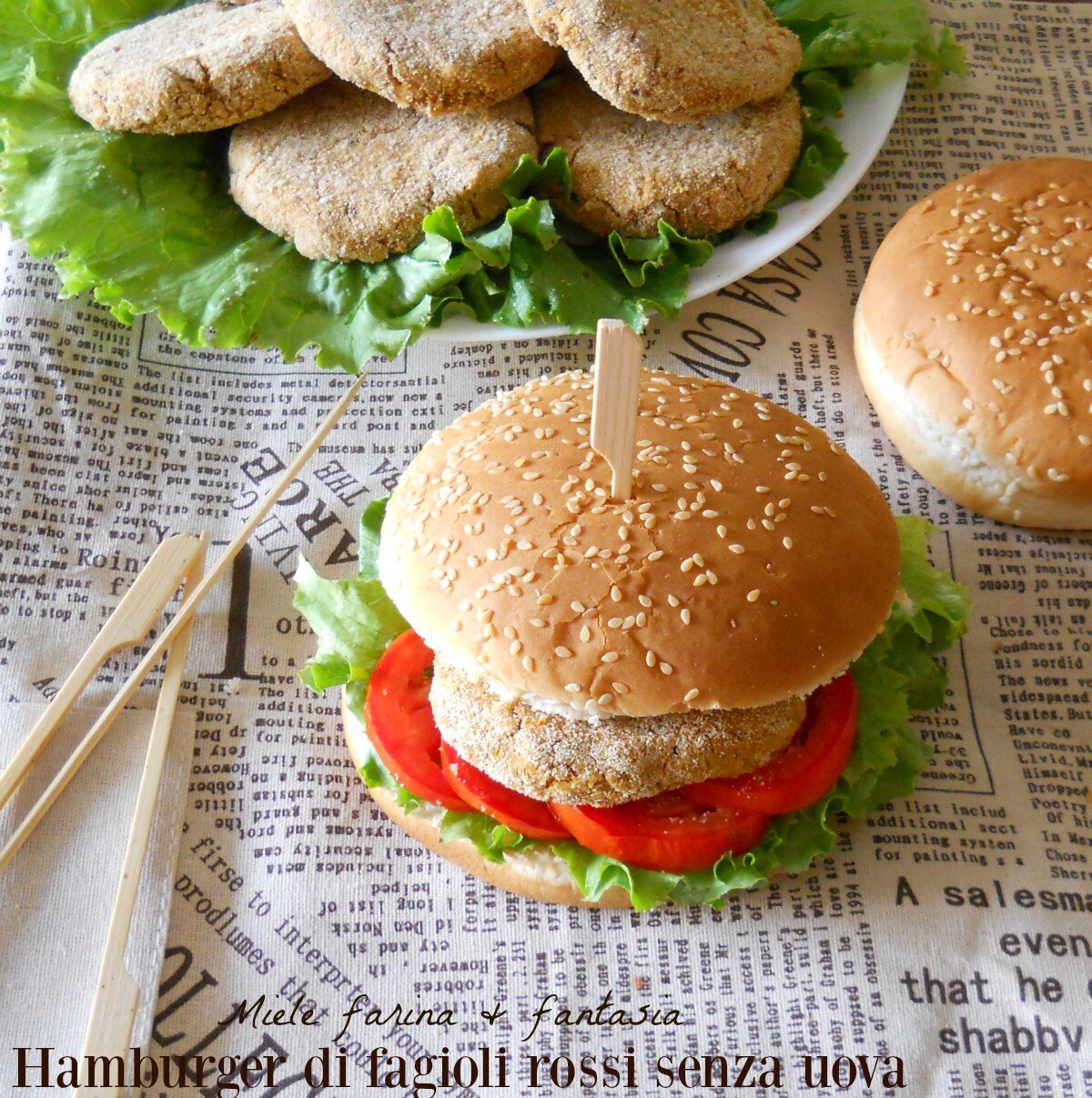 Bohnenburger ohne Ei