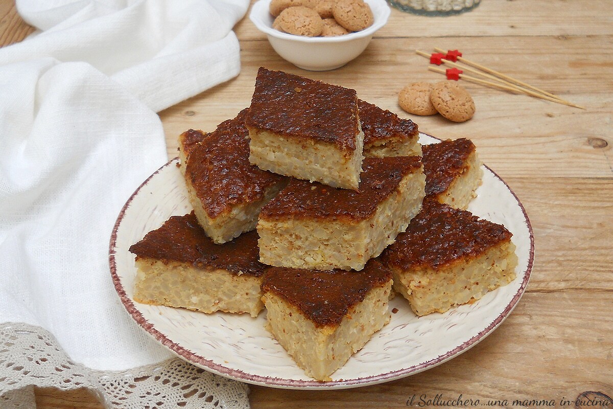 Bologneser Reiskuchen oder Torta degli Addobbi, original traditionelles Rezept