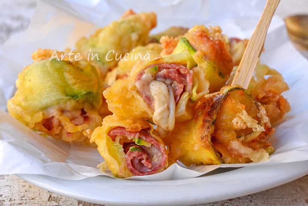 Zucchinibomben mit Speck