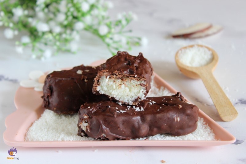 Hausgemachte Kokosriegel