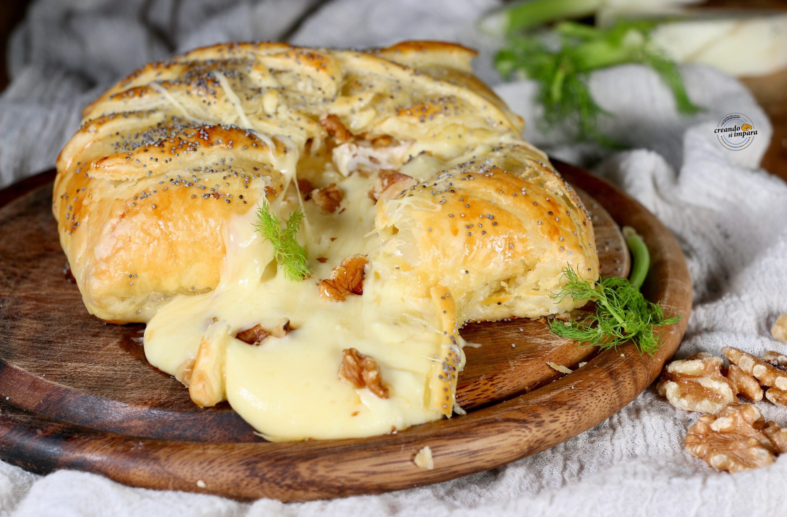 Brie im Blätterteig