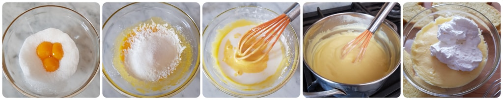 Mimosen-Torte mit Erdbeeren