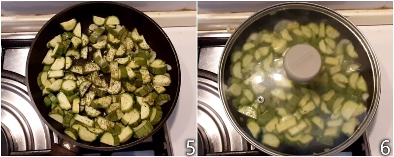 c. die Zucchini kochen