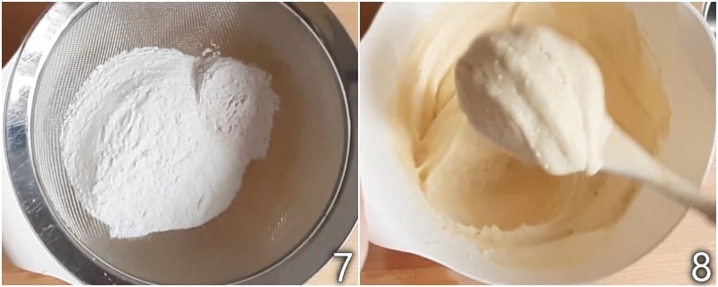 c. Mehl oder Reismehl für glutenfreie Krapfen hinzufügen
