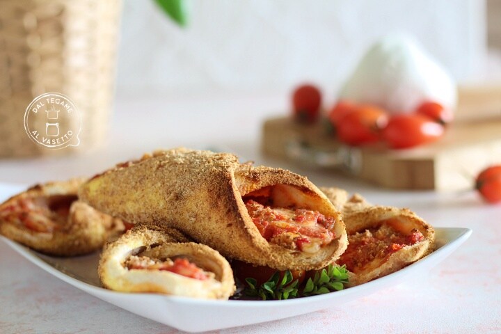 Cannoli aus Toastbrot in der Heißluftfritteuse