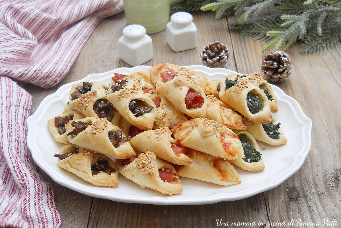 Herzhafte Blätterteig-Cannoli mit vielen Geschmacksrichtungen