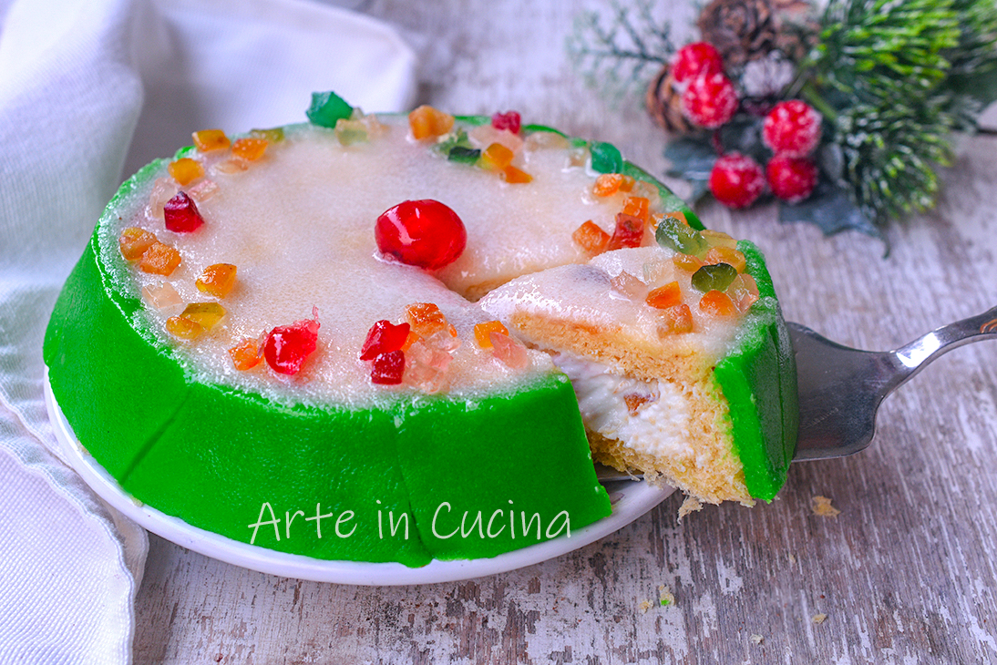 Cassata aus Pandoro oder Panettone