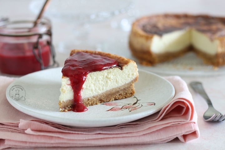 Cheesecake gebacken in der Heißluftfritteuse
