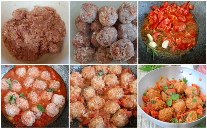 Frikadellen in frischer Tomatensoße