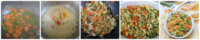 Couscous mit Gemüse und Safran