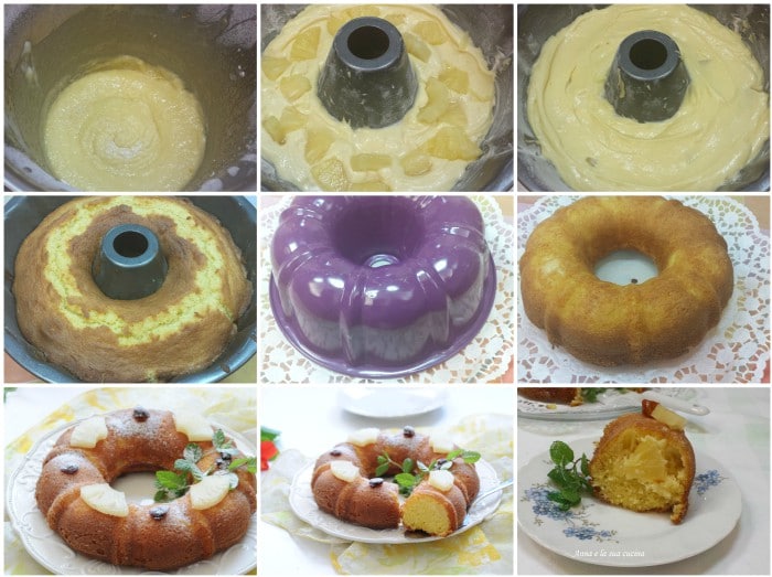 Gugelhupf mit Ananas aus der Dose