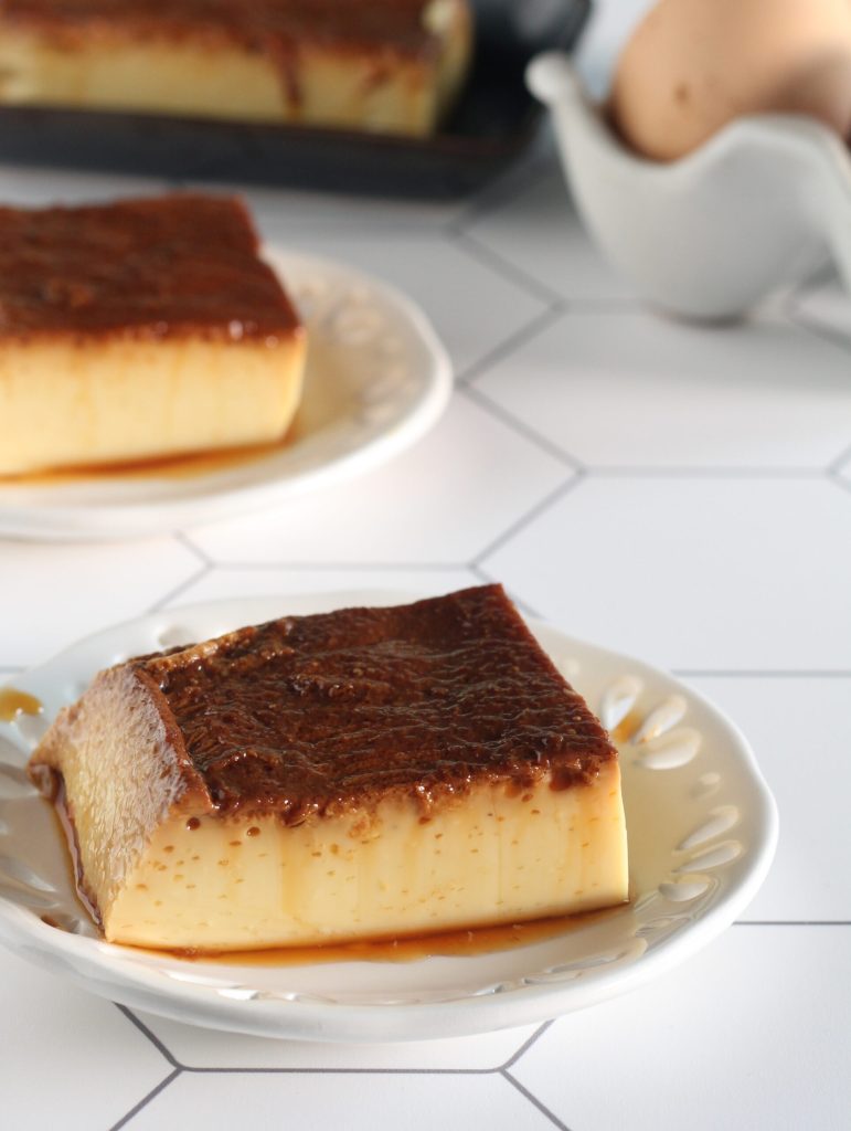 Crème caramel im Ofen gebacken