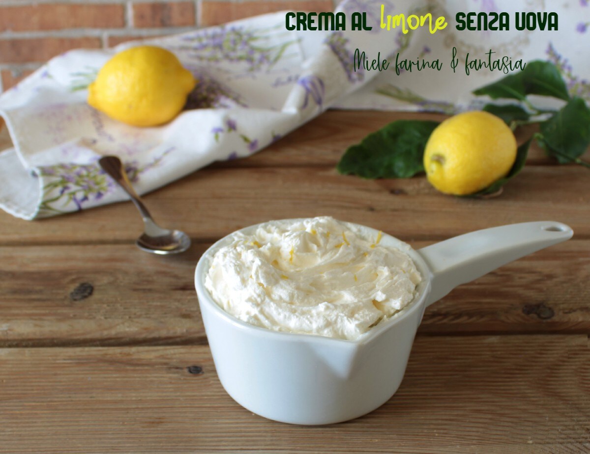 Süße Zitronencreme ohne Eier