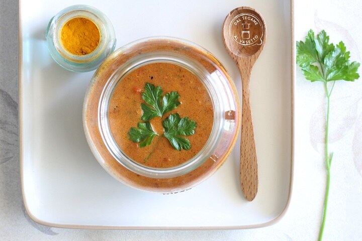 Currysauce im Glas gegart