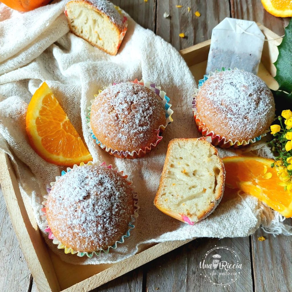 detail muffins mit Orangenaufguss