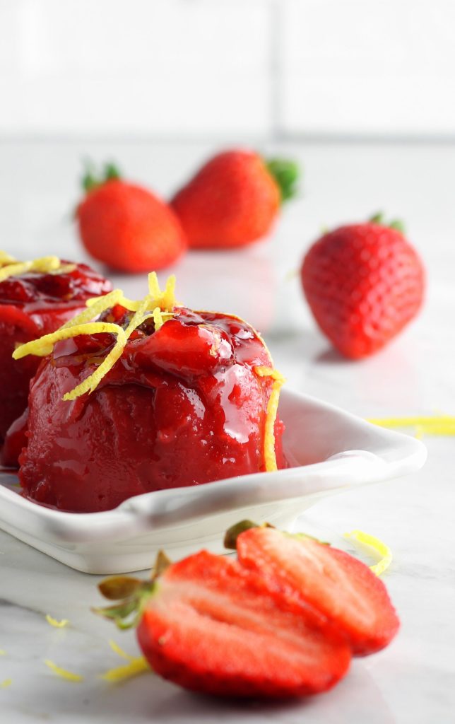 Schneller Erdbeerpudding