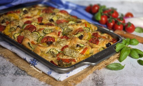 Focaccia mit Gemüse