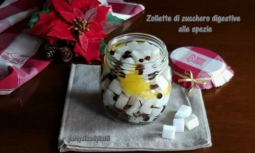 Verdauungszuckerwürfel mit Gewürzen