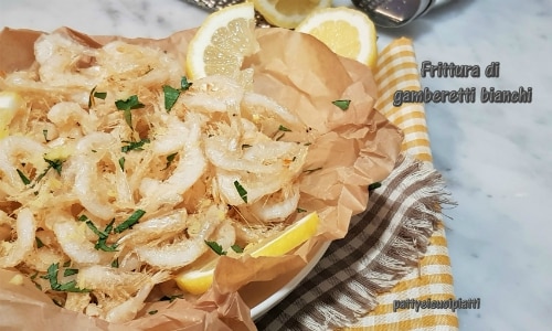 Frittierte weiße Garnelen