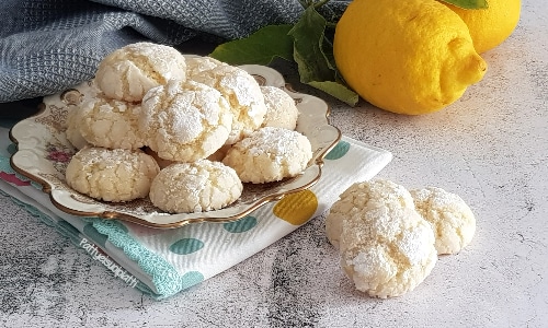 Crinkle Cookies mit Zitrone