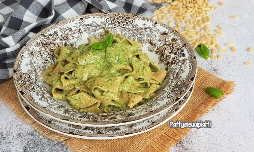 Verrückte Picàgge mit Pesto und Ricotta