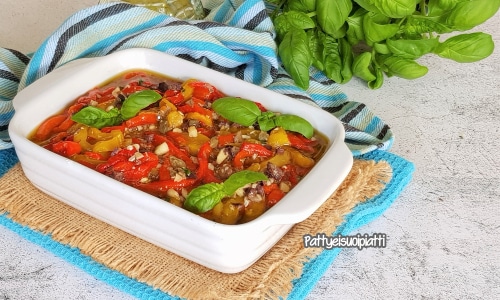 Leckere geröstete Paprika
