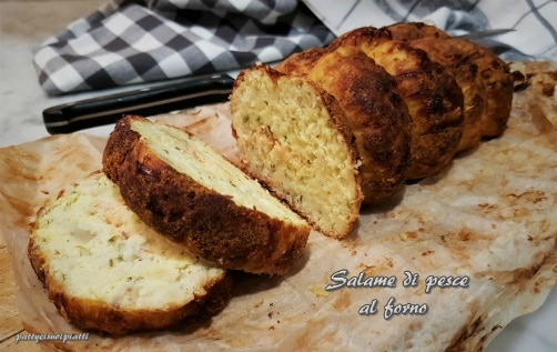 Gebackene Fischsalami