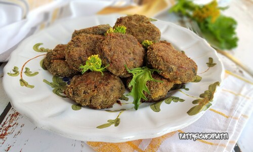Frikadellen mit Rübstiel aus dem Ofen