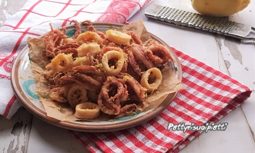 Superzarte frittierte Tintenfischringe