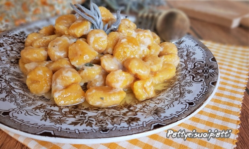 Kürbis-Gnocchi mit Ziegenkäse