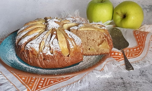 Apfelkuchen mit Vollkornmehl aus 7 Getreidesorten