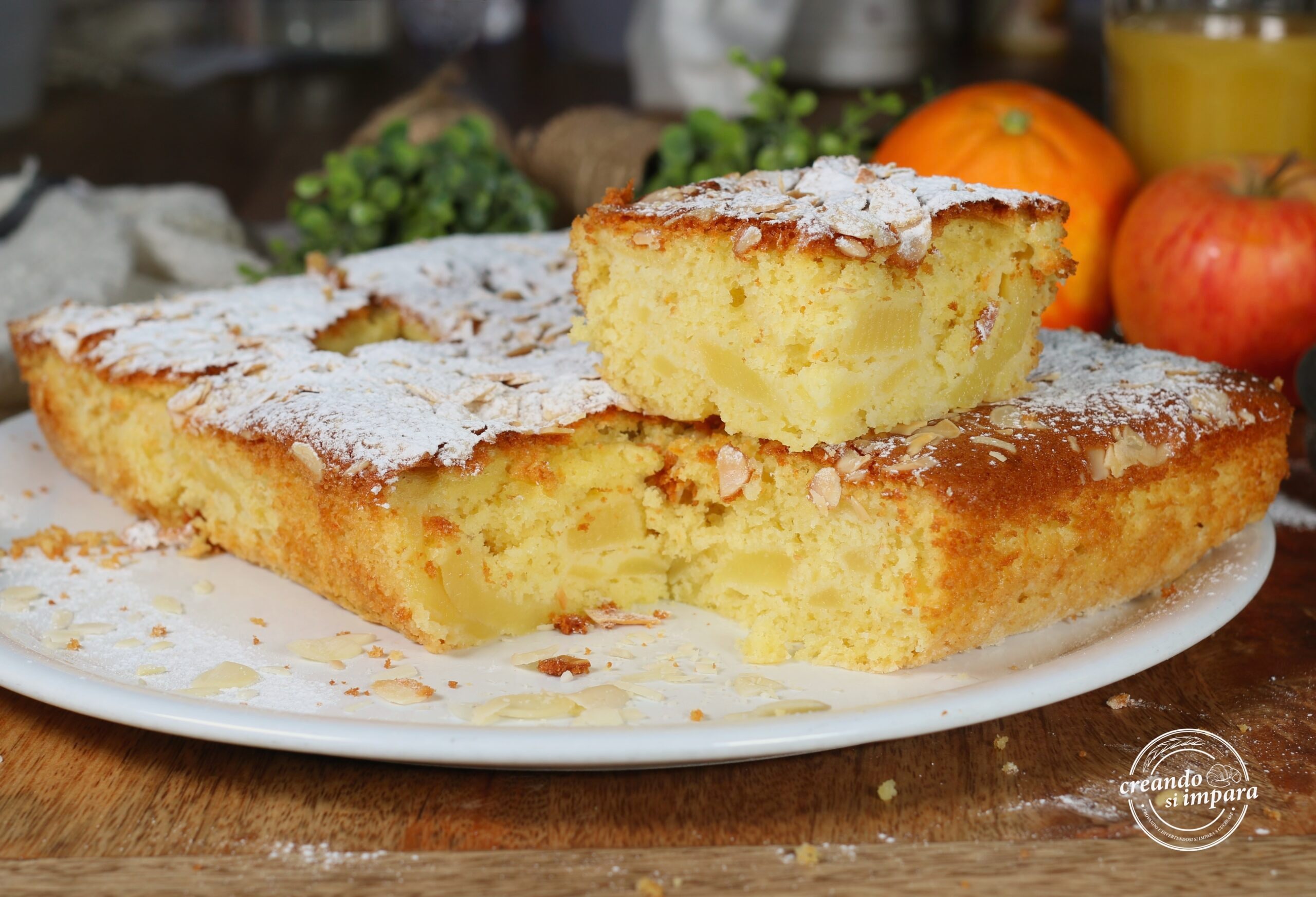 Sehr weicher Apfel-Orangen-Kuchen