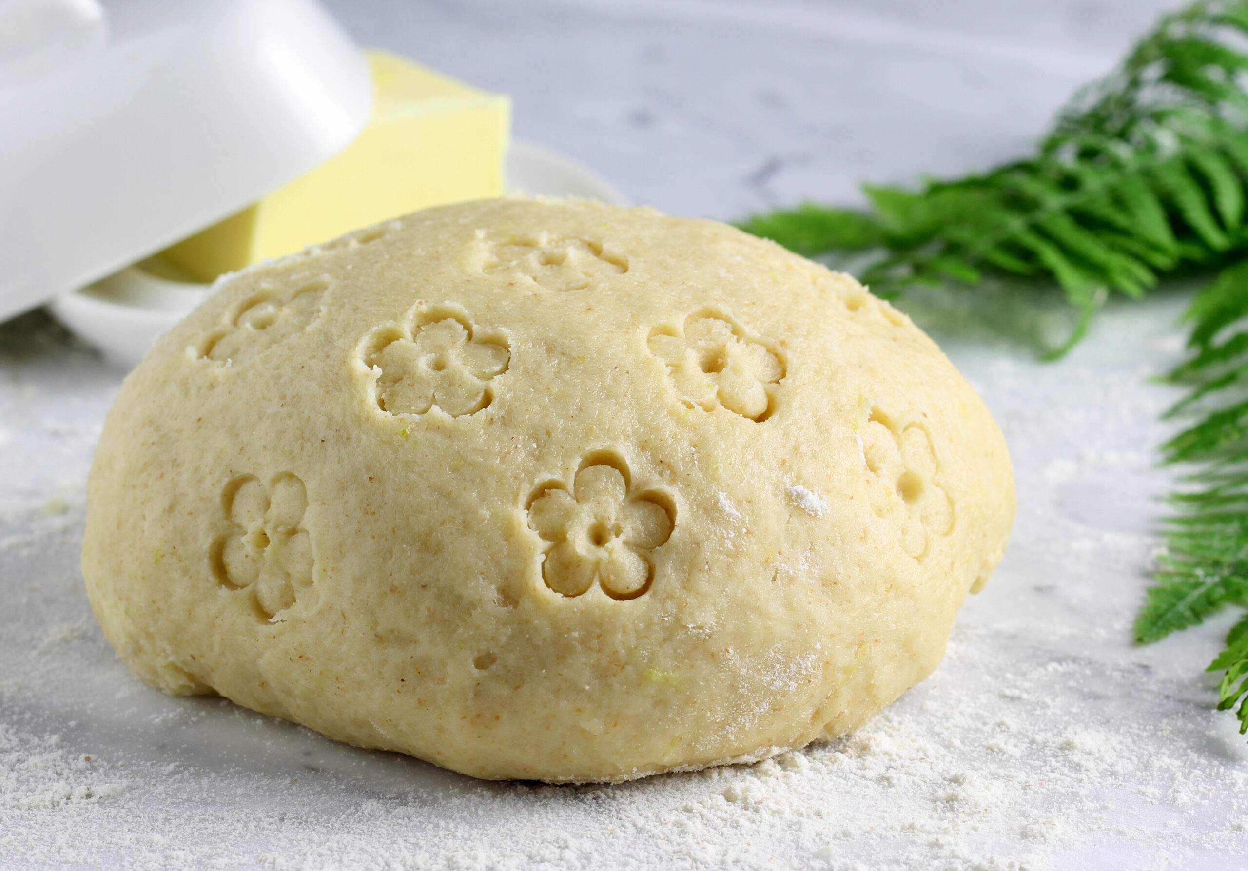 Mürbeteig mit Butter und Wasser