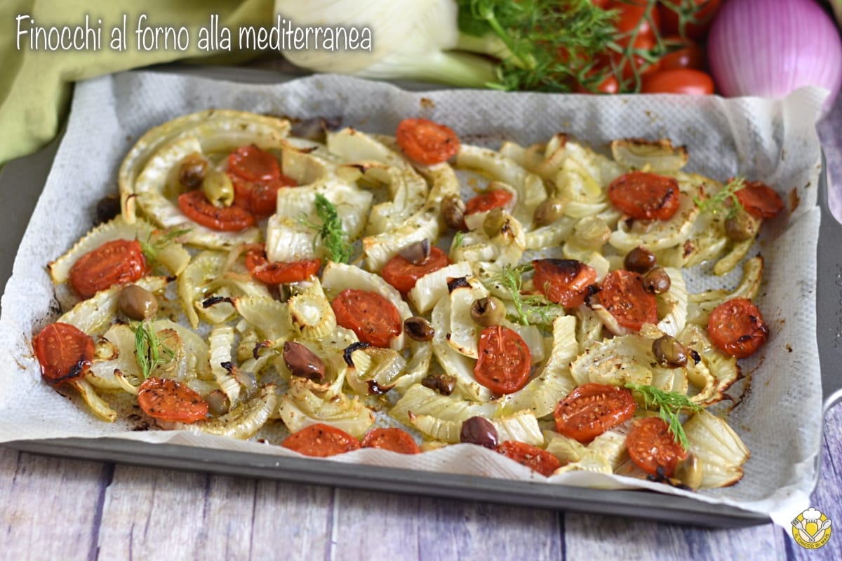 Fenchel mediterrane Art aus dem Ofen